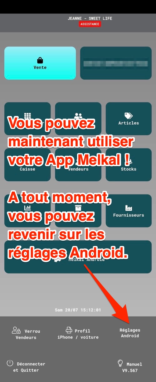 Installation de l'application Android