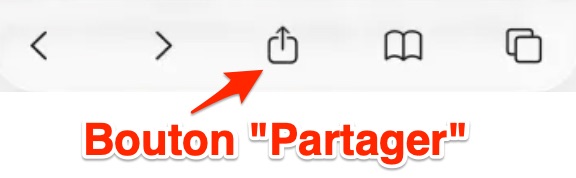 Installation de l'app web sur IOS