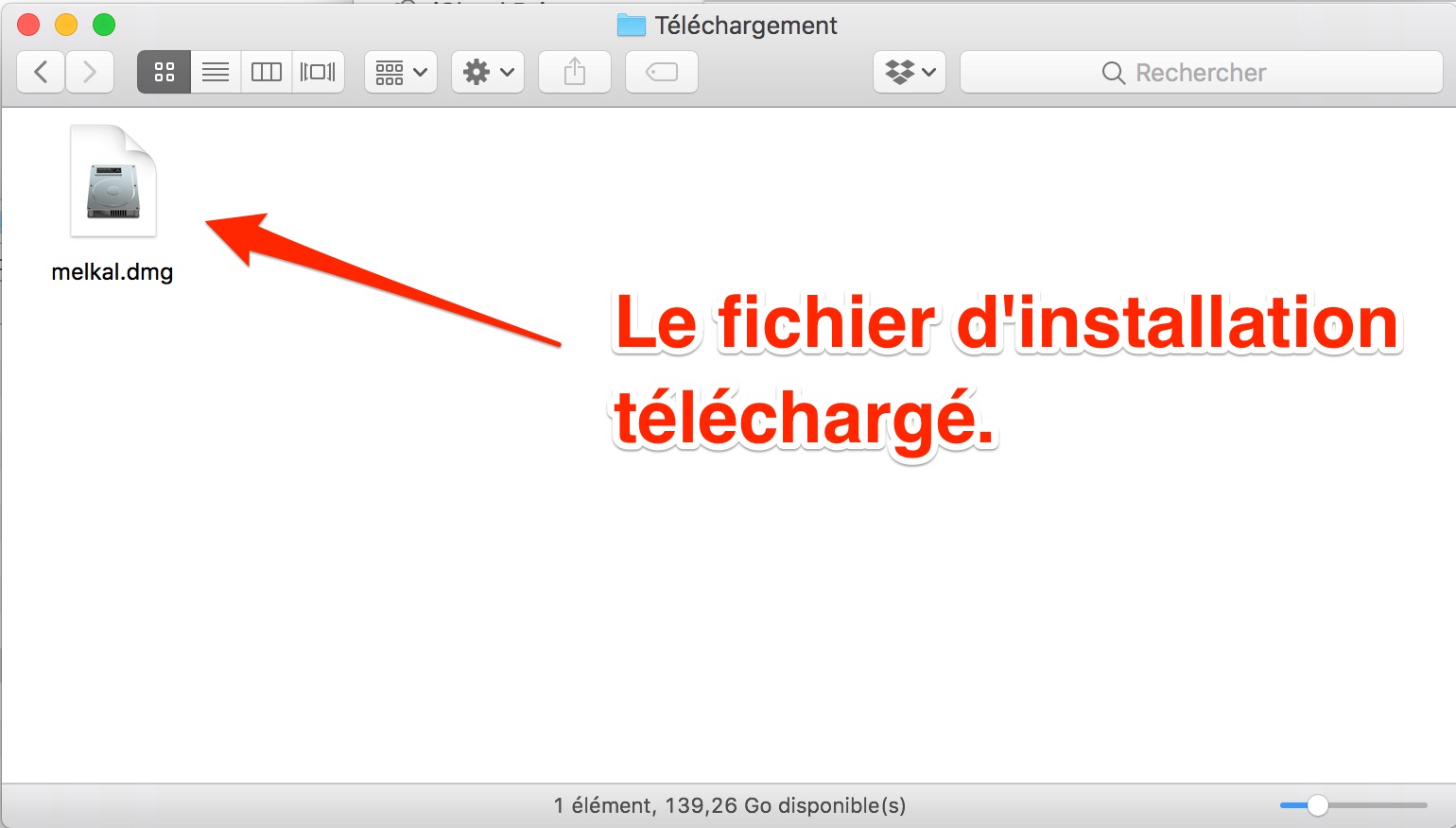 Installation de l'application Mac