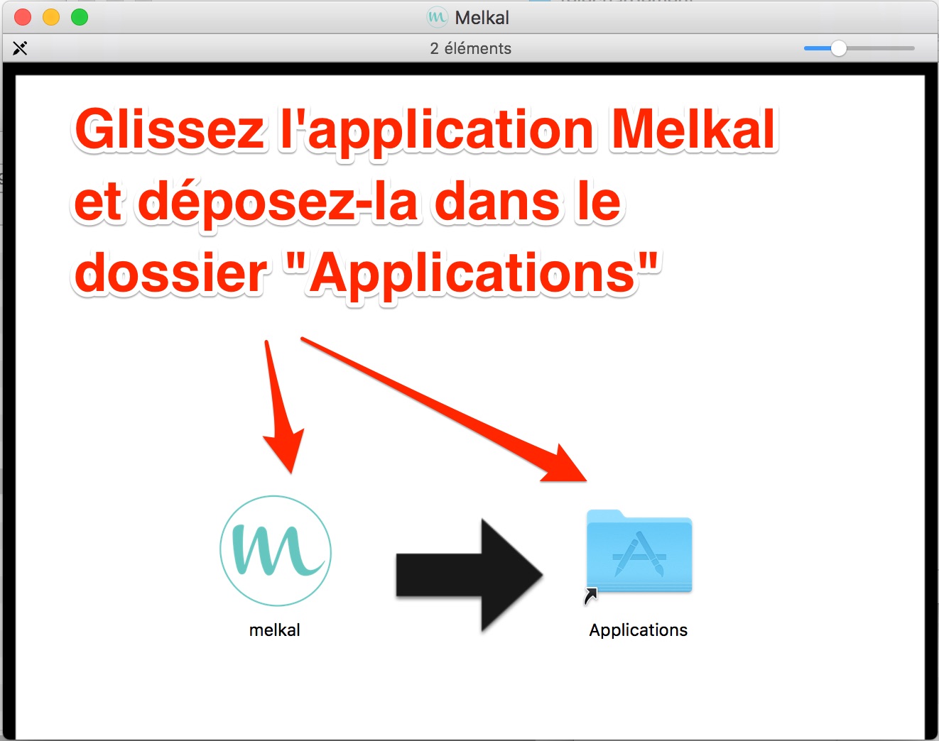 Installation de l'application Mac